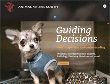 Tablet Screenshot of animalaidclinicsouth.com